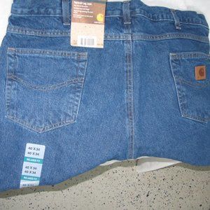 Carhartt Jeans Relaxed Fit Blue 40x34 New With Tags Mens Denim